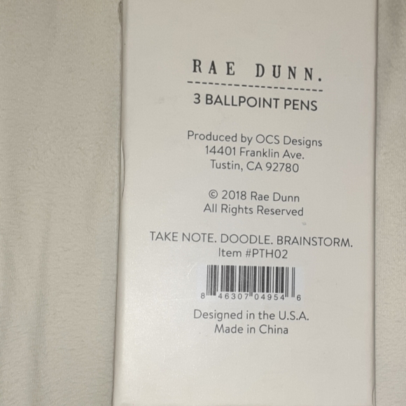 Rae Dunn Ballpoint pen set (3 pens) - Picture 3 of 3